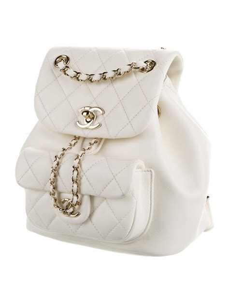 chanel duma white|Chanel 2022 Small Duma Backpack .